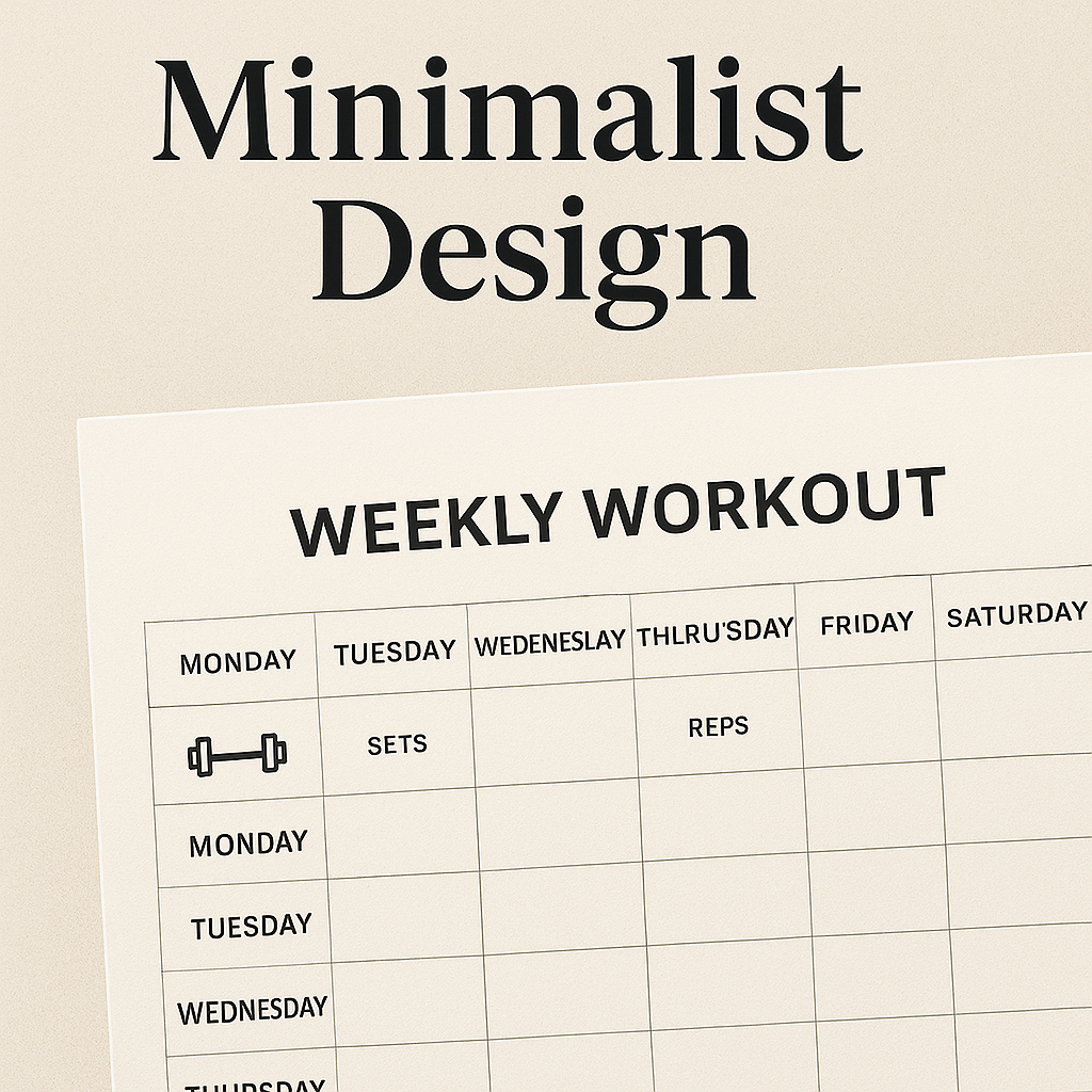 Ultimate Weekly Fitness Planner | Track Workouts, Meals & Progress